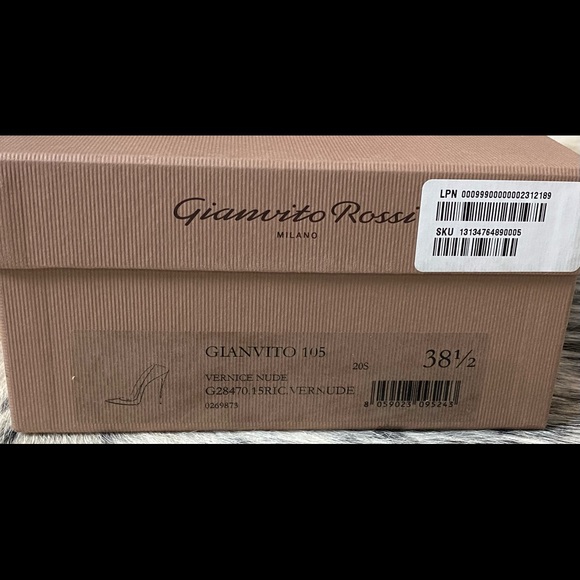 GIANVITO R0SSI 105MM PATENT LEATHER PUMPS, IT/38.5 US/8-8.5 NUDE NIB!! - Picture 11 of 14